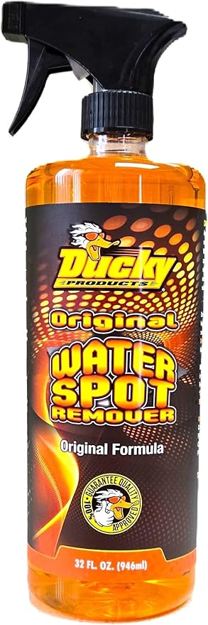 DUCKY PRODUCTS Original Water Spot Remover: Spray for Boat, Car, Motorcycle & RV Exterior Detailing, 32 oz