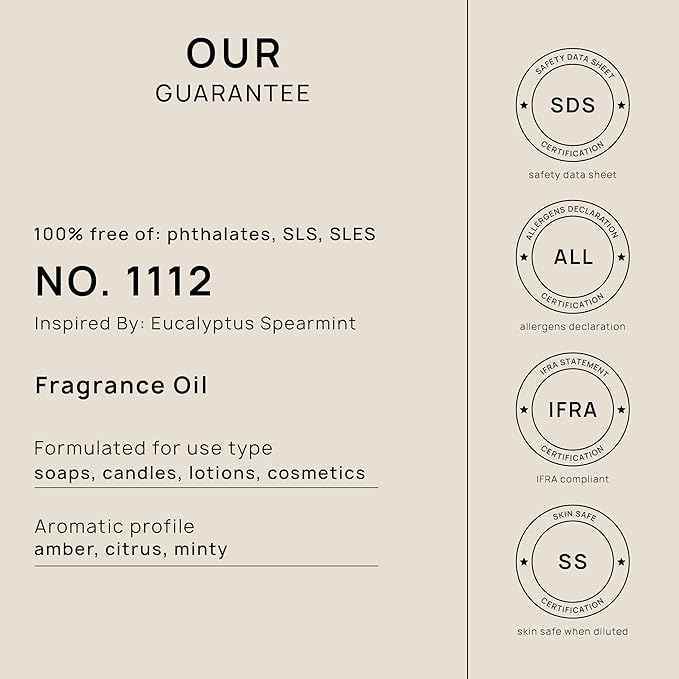 VINEVIDA [16oz] Eucalyptus Spearmint Fragrance Oil for Candle Making and Soap Making - Premium Candle Scents for Soy Candles