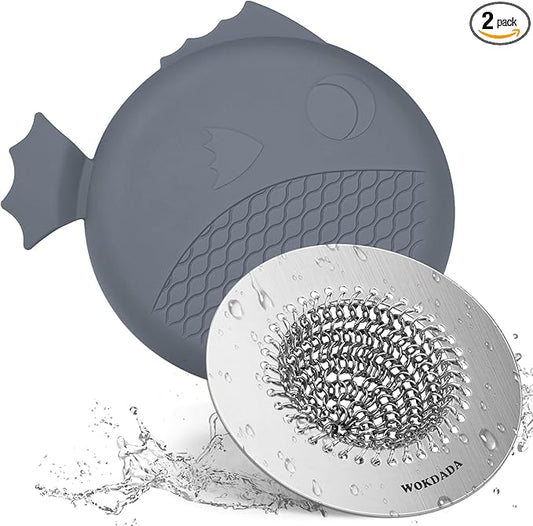Sink Strainer with Stopper, Wokdada Revolutionary Clog-Free Food Catcher for Garbage Disposal