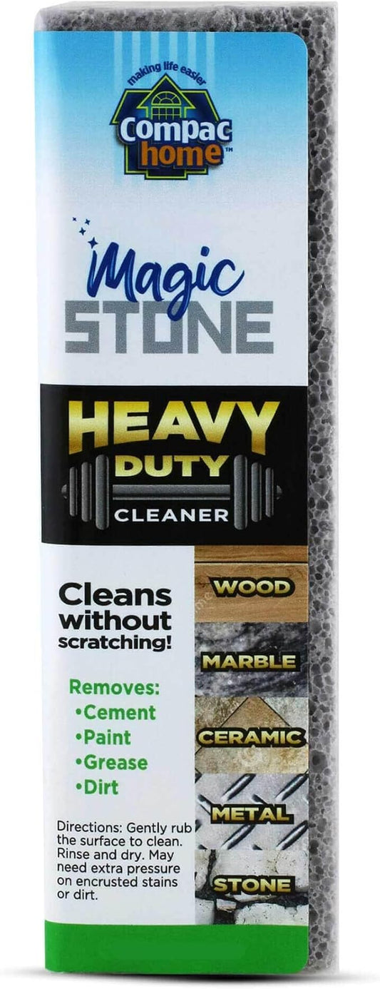 Compac Home Magic-Stone Heavy Duty Cleaning Stick - Easily Scrubs/Removes Paint, Cement, Encrusted Dirt, Rust, Grease, from Wood, Stone, Ceramic Floor Tiles, 1 Count