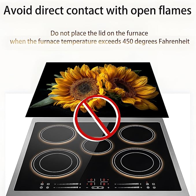 Stove Top Covers for Electric Stove, Oilproof Range Top Pad, Spill-Deflecting Counter Shield, Washable Appliance Cover, 28.3 x 20.5 Inches, Sunflower Farmhouse Decor(Sunflower)