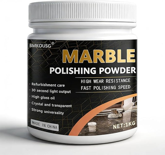 2.2LB Marble Polishing Powder Granite Polish Marble Cleaner Nature Stone Sealer | Professional Grade - Suitable for All Kinds of Stone Polishing Treatment and Shine Renewal