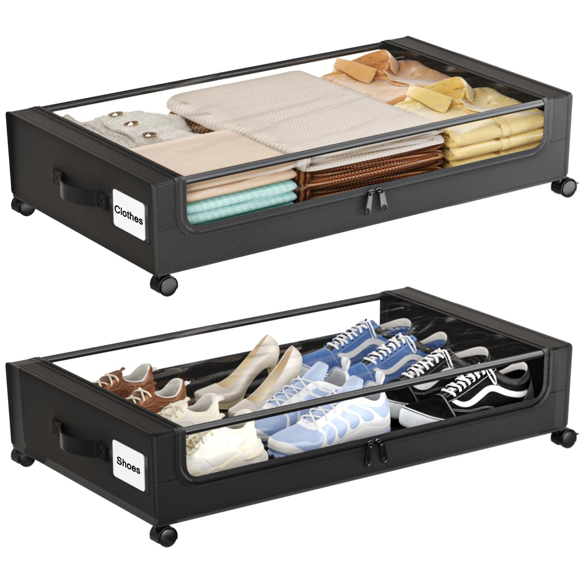 Under Bed Storage with Wheels,XXL 60L Under Bed Storage - Image 1