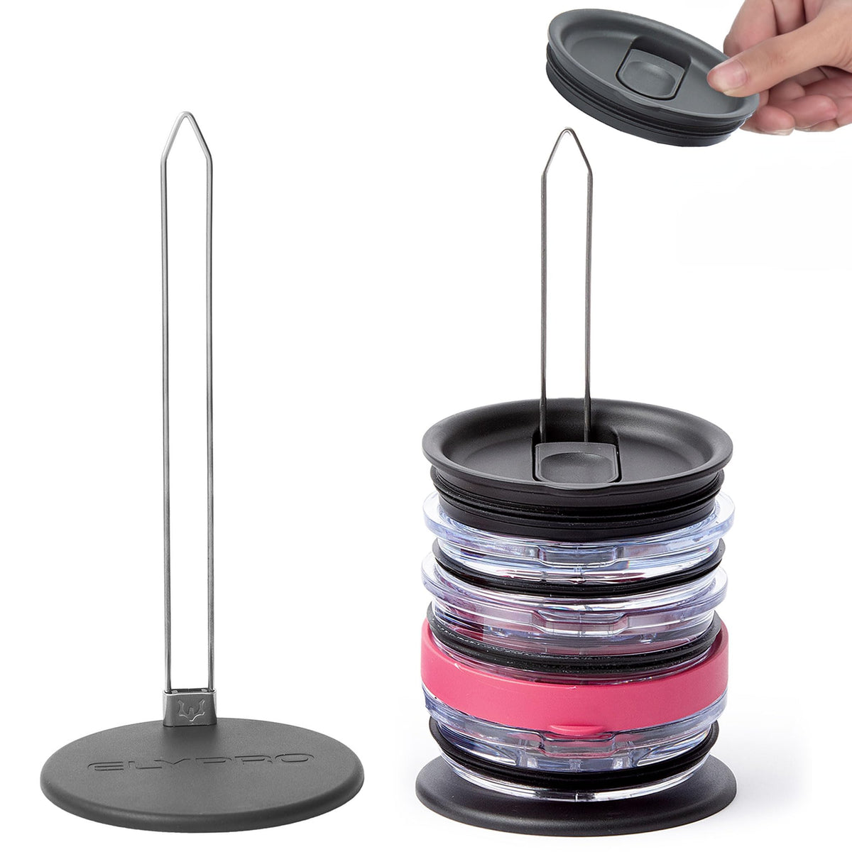 ELYPRO Tumbler Lid Organizer & Holder for Stanley, Yeti - Image 1