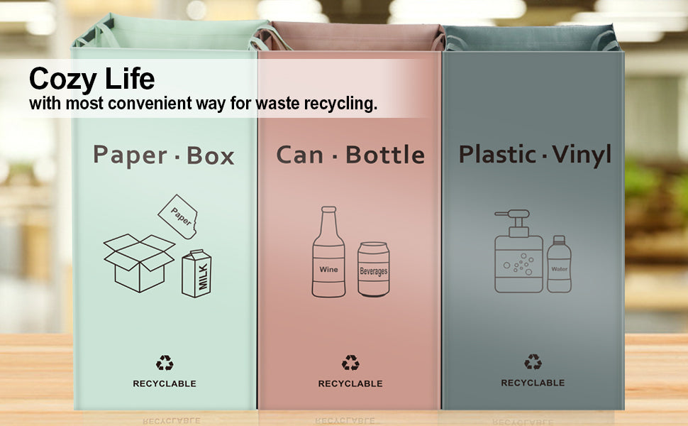 JIALAI HOME Separate Recycling Bin for Kitchen Home - Indoor - Image 8