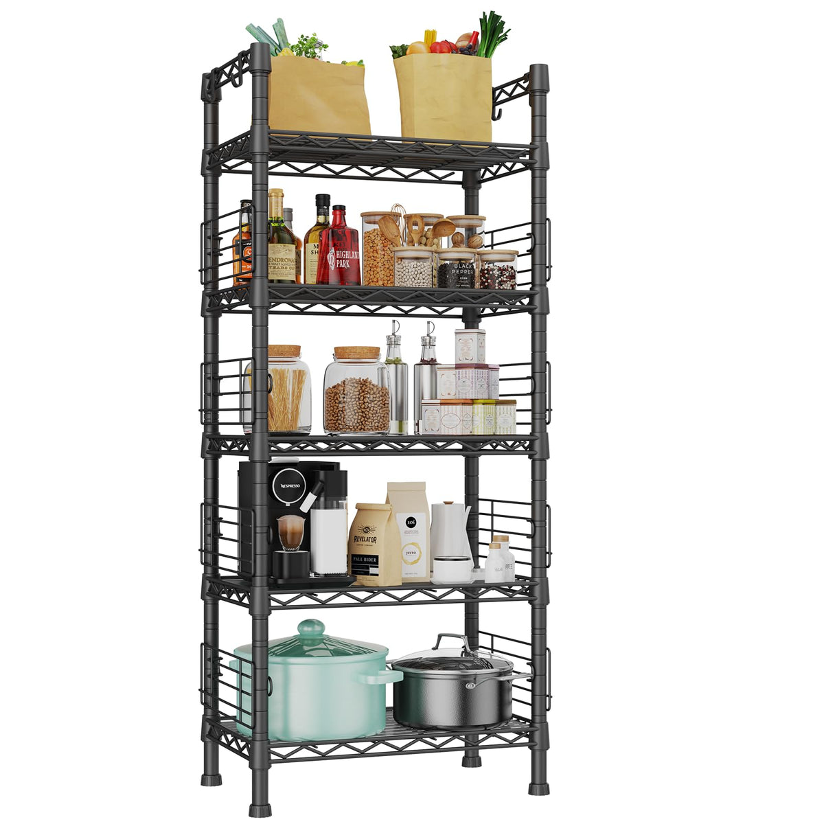 FUTASSI Metal Storage Rack, Storage Organizer Shelve | All Products - Image 1