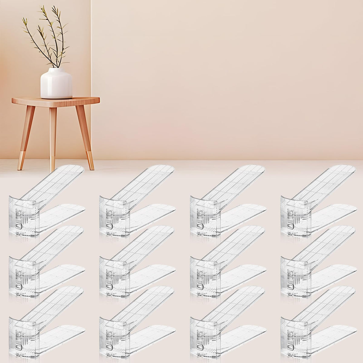FENRUNXU Shoe Slots Organizer for Closet,12PACK Shoe Stacker Shoe - Image 1