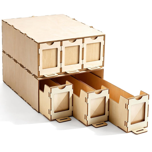 Nuanchu 2 Sets Wooden Card Storage Drawers for 6000+ - Image 1