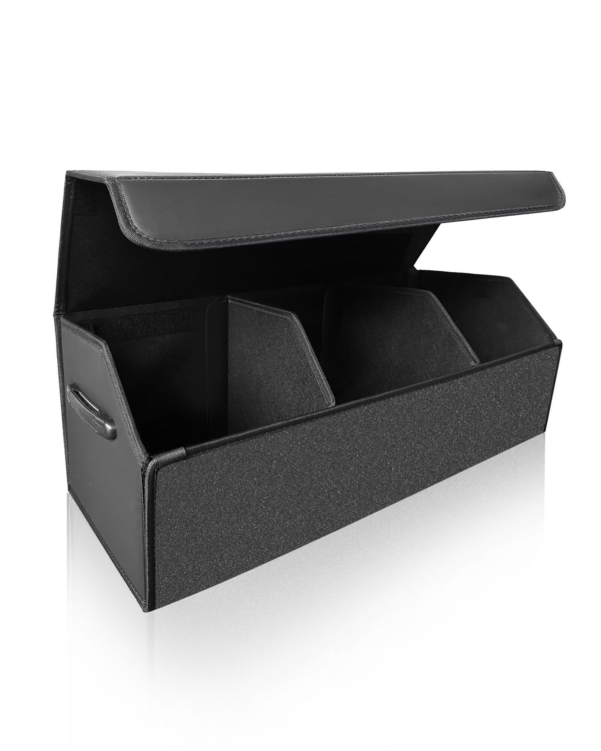 Car Trunk Organizer for SUV and Sedan, Black, 29.5 inches - Image 1