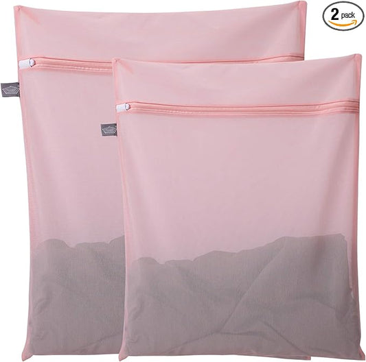 Kimmama Laundry Bag Mesh Wash Bags, Washing Machine Wash Bag, Net Washer Sack with Zipper, Dryer Pouch for Cleaning and Drying Cloths, Garment, Delicates, T-shirt, Underwear, Bra, Pant, Small Toys