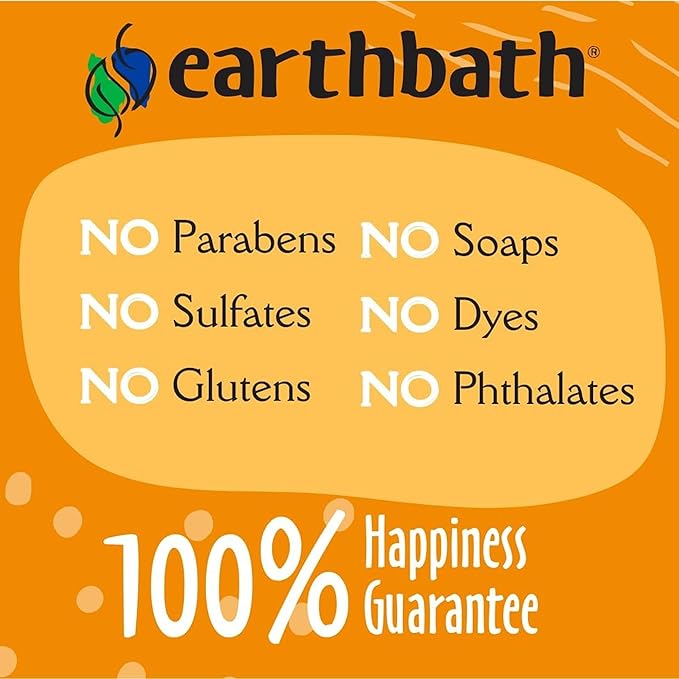 earthbath, Rosemary & Chamomile Tushy Wipes - Dog Wipes for Paws and Butt, Pet Wipes for Dogs & Cats, Made in USA, Cruelty-Free Dog Cleaning Wipes, Helps Neutralize Odors - 100 Count (1 Pack)