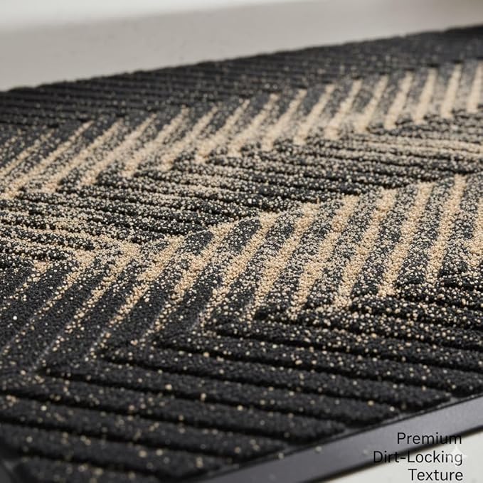 Front Door Mat,2'x6' Indoor Outdoor Entry Mat, Commercial Door Mat Indoor Outdoor Entrance, Heavy Duty Welcome Mat, Rubber Backing Non Slip Doormat for Entryway,Large Industrial Entry Rug