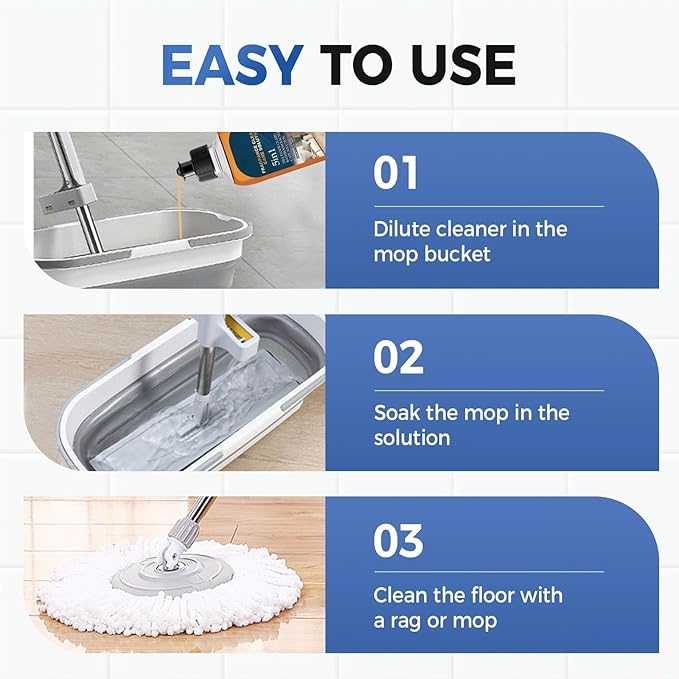 5 in 1 Floor Cleaner, 2026 New 5 in 1 Fragrance Cleaning Care Solution, Dual-Action Stain and Odor Remover for Hardwood Floors, Natural Shine for Mopping Home Kitchen Bathroom (1 Pcs)