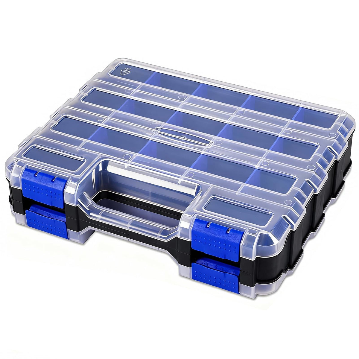 Small Parts Storage Case Tools Box Organizer Double Side 34 - Image 1