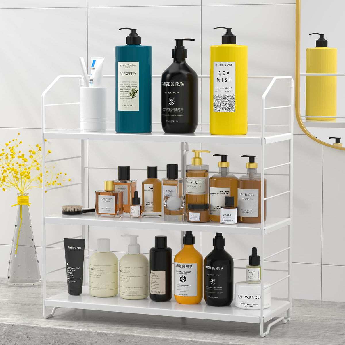 BOIVSHI Bathroom Countertop Organizer, 3-Tier Bathroom Counter - Image 1