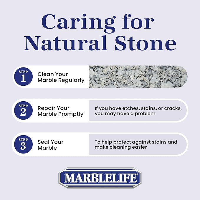Marblelife Granite & Quartz Cleaner, Safe & Powerful Granite Countertop Cleaner, Oil & Wax Free Quartz Countertop, Effective Stone Care & Cleaning, Ready-To-Use Refill Gallon
