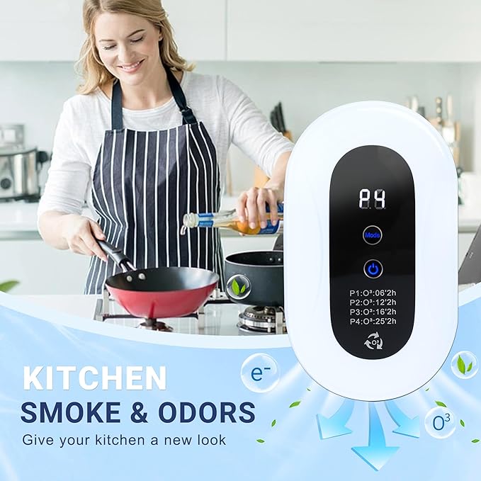 Home Air Purifier for 99% Strong Odor Cat Box Deodorizer for Pets Poof Plug in Ionizers Air Freshener for Bedroom Kitchen Toilet Pets Shoe Cabinet Litter Box Deodorizer (1)