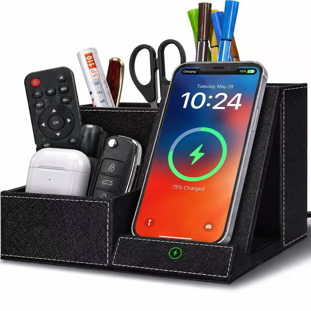 Wireless Charger with Desk Organizer, Multifunctiona | All Products - Image 1