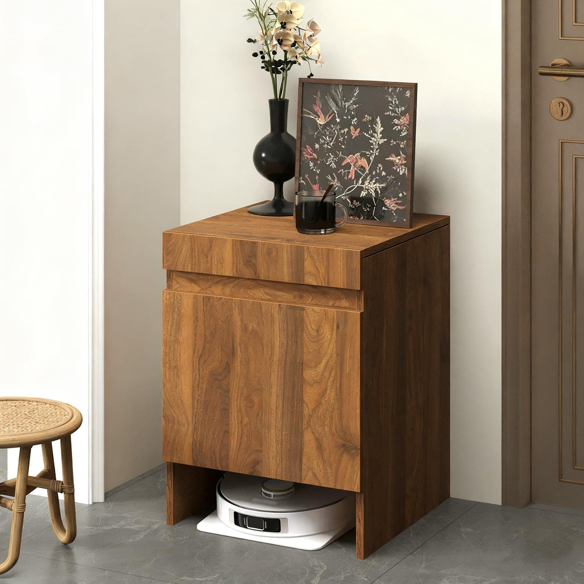 Robot Vacuum Stand Hidden Cabinet, Storage Cabinet | Home Organization - Image 1