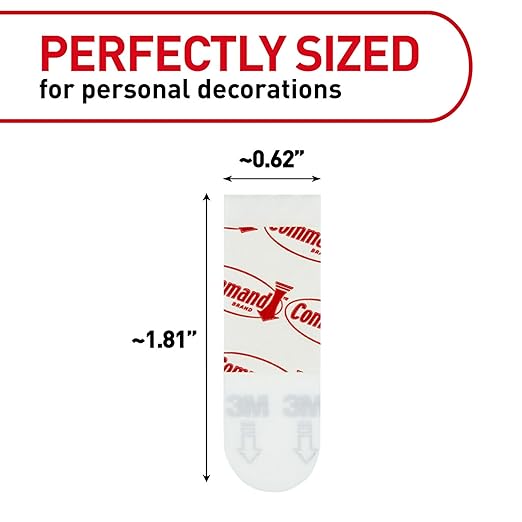 Command Poster Strips, Damage Free Hanging Poster Hangers, No Tools Wall Hanging Strips for Posters, 256 White Adhesive Strips (Pack of 4)