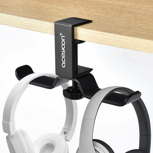aceyoon Foldable Headphone Stand for Desk, Aluminum - Image 1