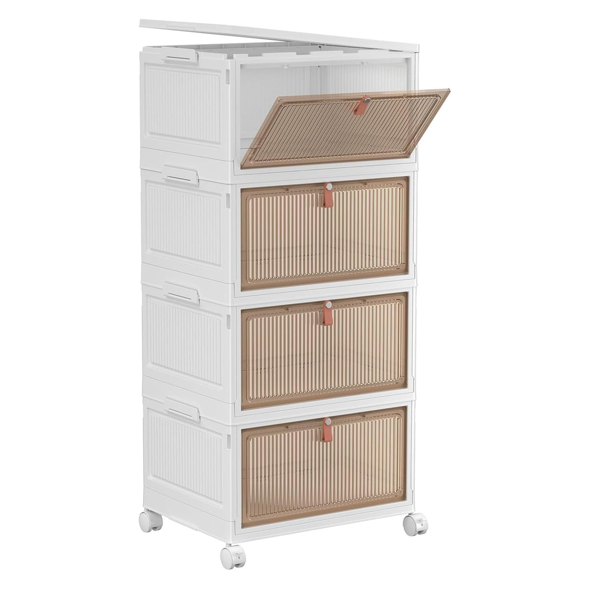 YFXCVSL 4 Tier Plastic Storage Bins with Lid 32QT, S | All Products - Image 1