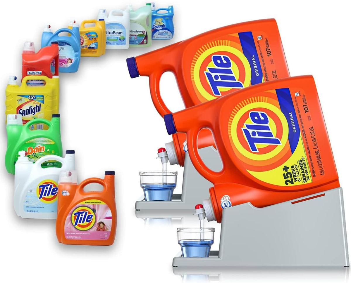 Skywin Liquid Laundry Detergent Holder Stand with Drip - Image 1