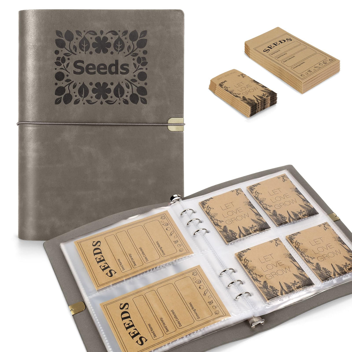 Seed Storage Organizer, Seed Packet Organizer Binder - Image 1