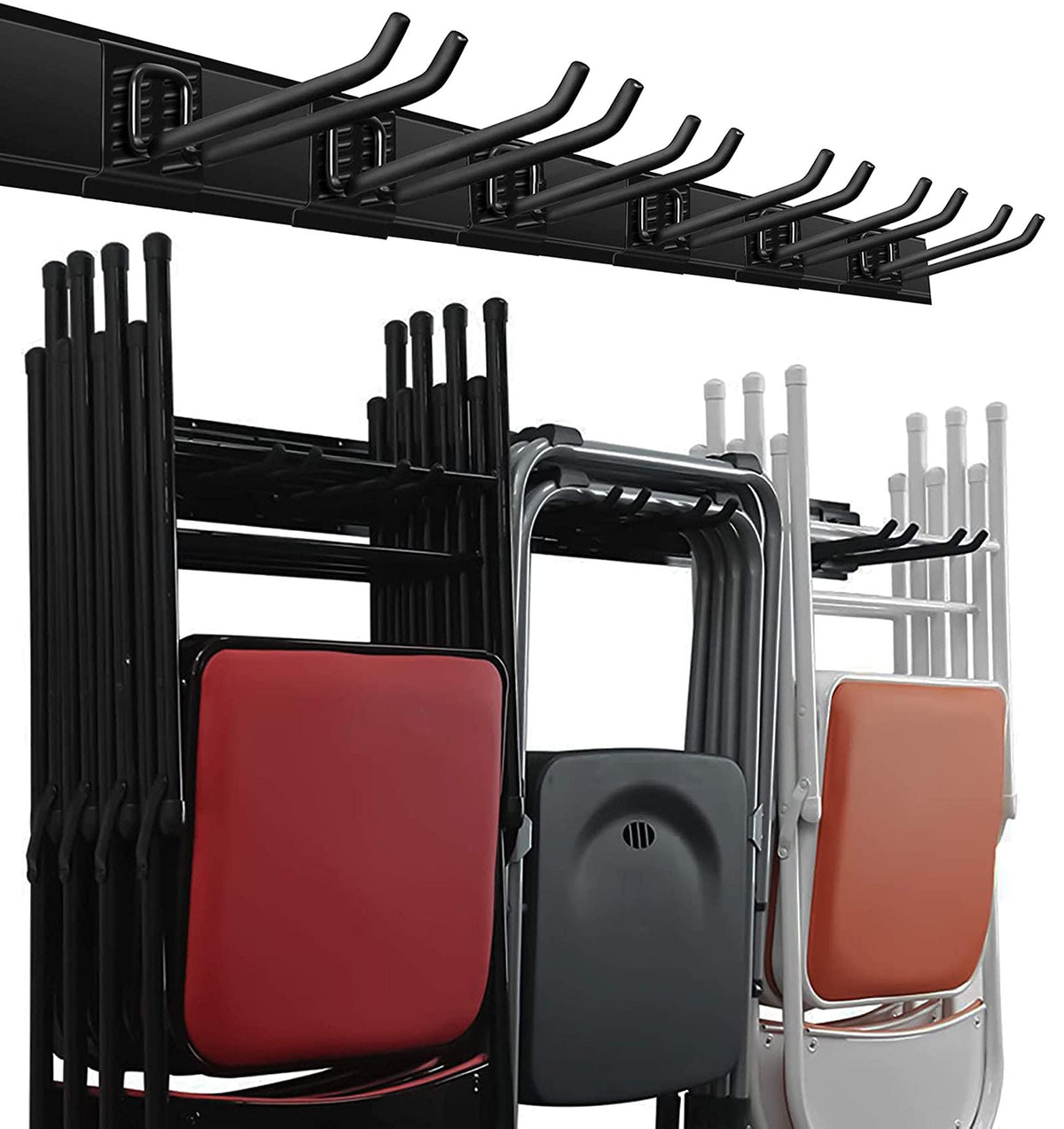 Wallmaster Garage Storage Organization Wall Mount Folding Chair - Image 1