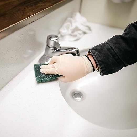 GLOVEWORKS HD Industrial Ivory Latex Gloves, Case of 1000, 8 Mil, Size Large, Powder Free, Textured, Disposable, ILHD46100