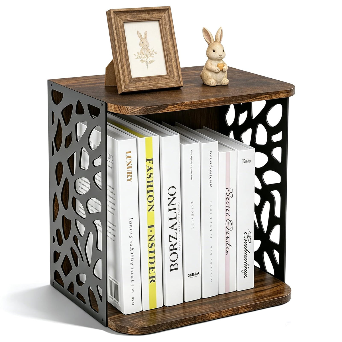Small Bookcase, Small Bookshelf for Small Spaces Cube Organizer - Image 1