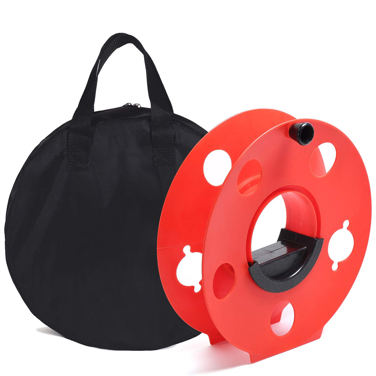 Homeon Wheels 100 ft Extension Cord Storage Reel with Bag - Image 1