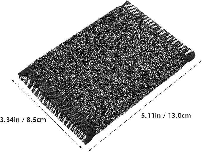 BETOOKY 6PCS Non-Scratch Kitchen Sponges Black Steel Wool Dish Scrubbers Heavy-Duty Stainless Steel Cleaning Pads for Dishes and Tough Stains