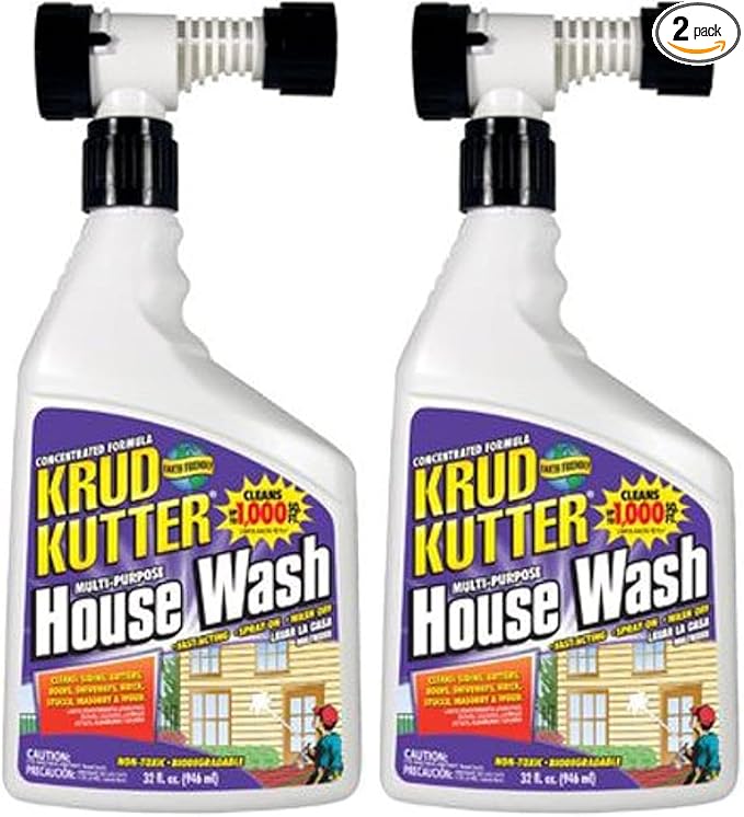Krud Kutter HW32H4 Multi-Purpose House Wash, 32 oz (Pack of 2)