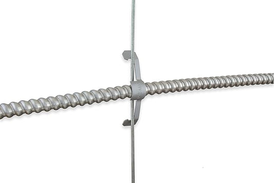 Conduit Cable Support Clip to Ceiling Wire, Threaded Rod & Flanges. Heavy Duty Spring Steel Clip / 100 Pack