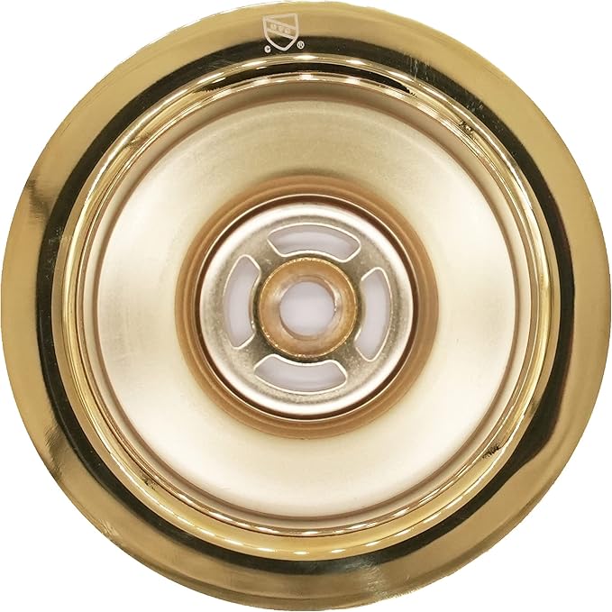 Westbrass D213-01 3-1/2" Wing Nut Twist Style Large Kitchen Sink Basket Strainer, Polished Brass