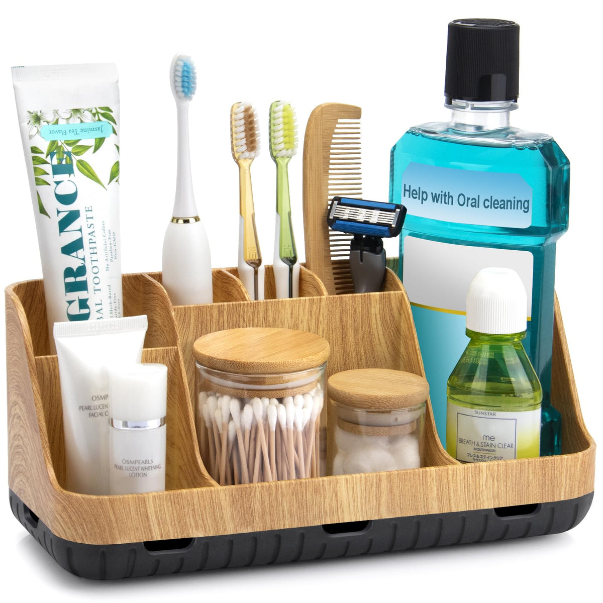 GFWARE Bathroom Organizers and Storage - Detachable 7 Slots Kids - Image 1