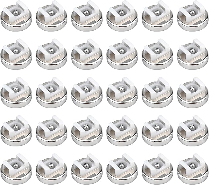 Magnetic Cable Zip Tie Mounts 18 lbs Cable Holders 18 lbs Pull Force Wire Management (16mm 30Pcs)