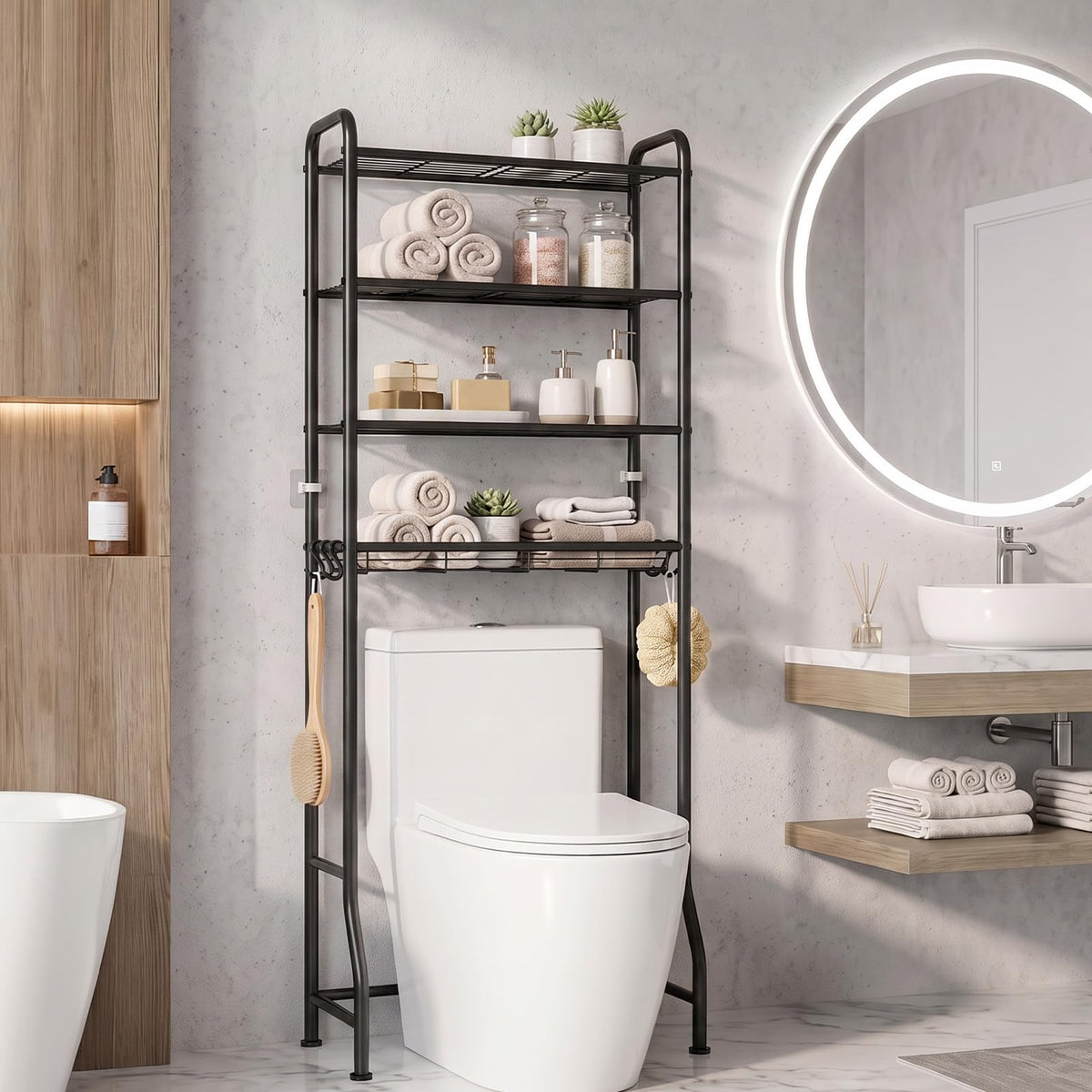 Delamu Over Toilet Storage Rack, 4 Tiers (71.9" H) - Image 1
