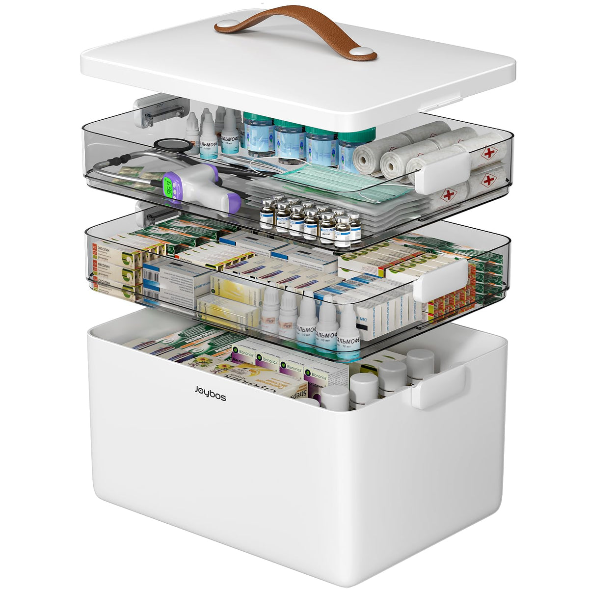 CTIME 3-Tier Medicine Organizer - Portable Medicine Cabinet - Image 1