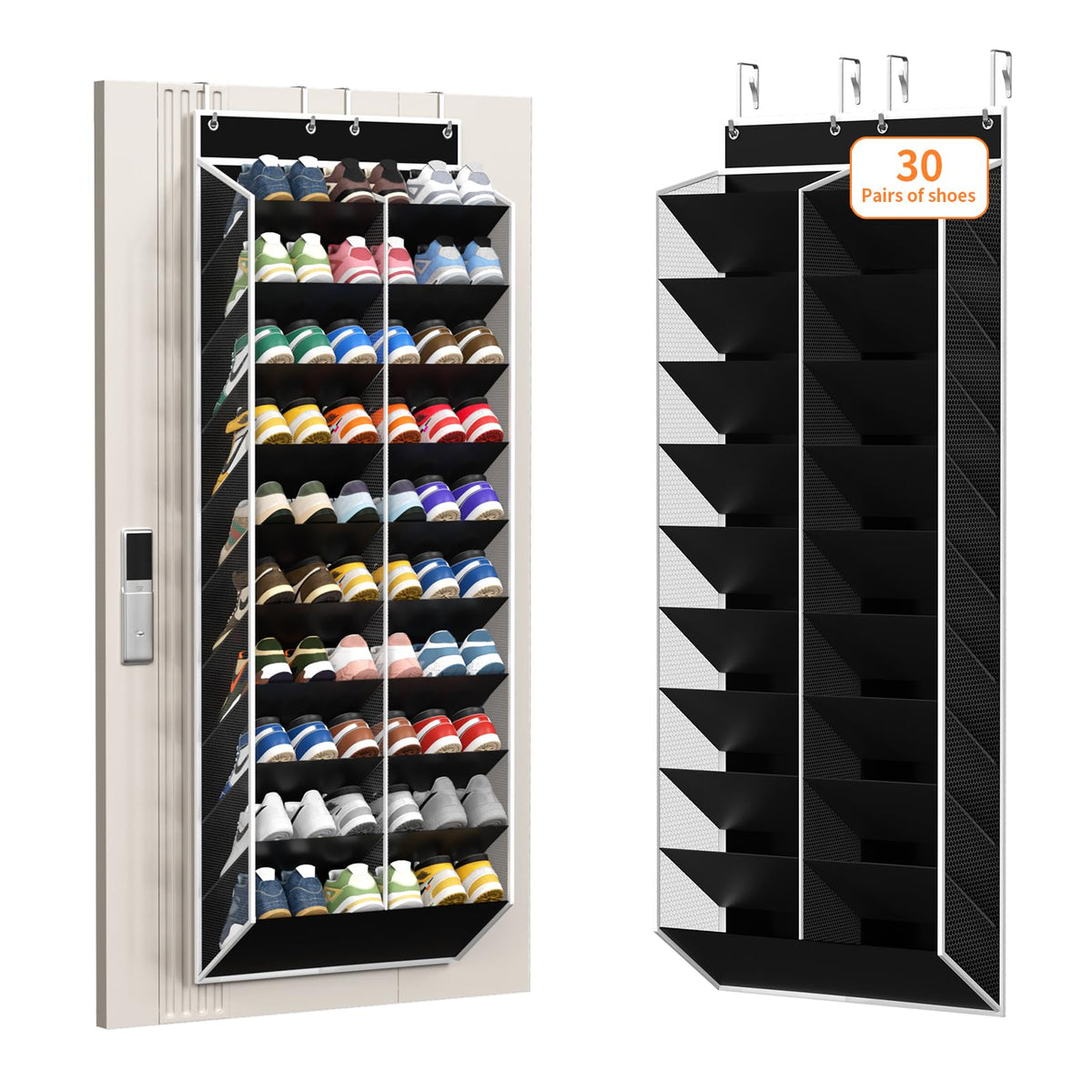 KEEPJOY 20-30 Pairs Over the Door Shoe Organizer, Me | All Products - Image 1