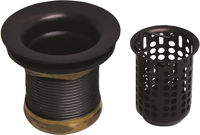 Westbrass D218-50-12 Junior Bar and Laundry Sink Drain Assembly with Removable Strainer Basket, Oil Rubbed Bronze (50-Pack)