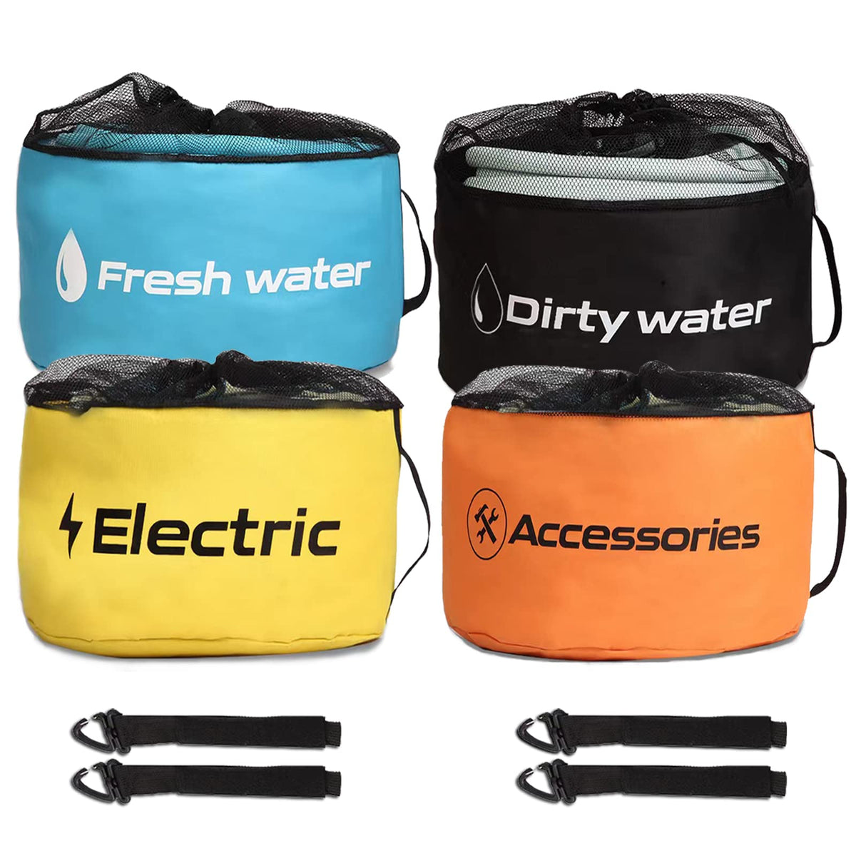 RV Hose Storage 4 Pack, RV Sewer Hose Storage Bags | Home Organization - Image 1