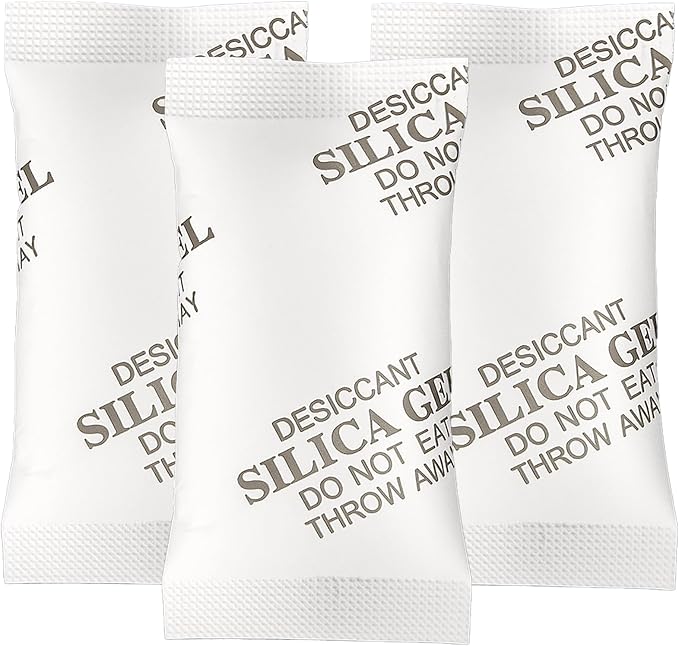 MakMeFre 10Gram(100Packets) Food Grade Moisture Absorbers Silica Gel Packs Desiccant for Moisture Storage Control