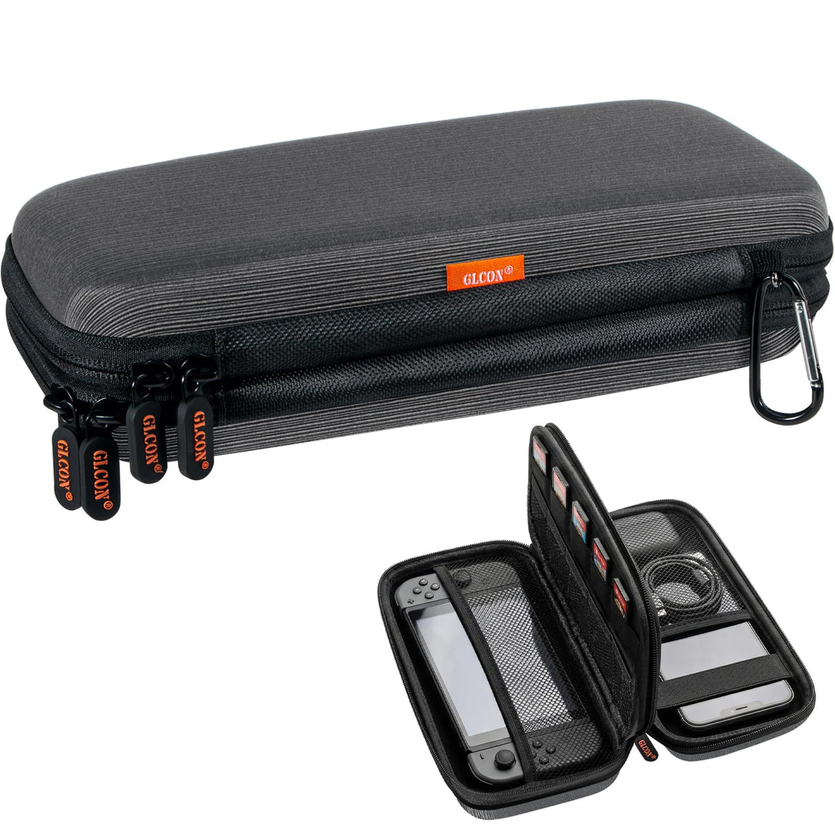 Double-Layer Electronics Organizer Travel Case, Multiple Pockets - Image 1