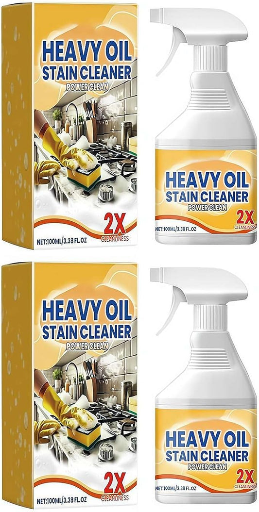 Heavy Duty Degreaser Cleaner Spray, Powerful Clean Kitchen Oil Stains Spray, All Purpose Kitchen Heavy Oil Cleaning Agent, Oil Enemy Foaming Cleaner, for Countertops, Ovens, and Appliances