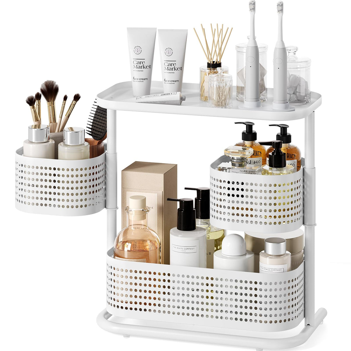 KINGRACK Metal Bathroom Counter Organizer，Rotating C | All Products - Image 1