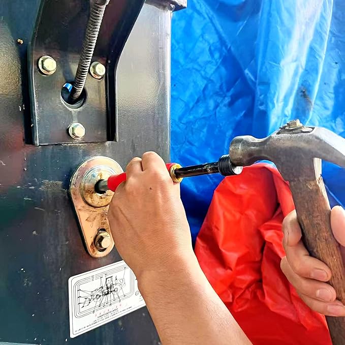 Grease Fitting Cleaning Tool, Grease Zerk Cleaner, Zerk Fitting Cleaning Tool, Easy Clean and Flush Out Old Dried Grease with Hydraulic Pressure & Penetrating Oil for Zerks Pins Shafts Bushings Joints