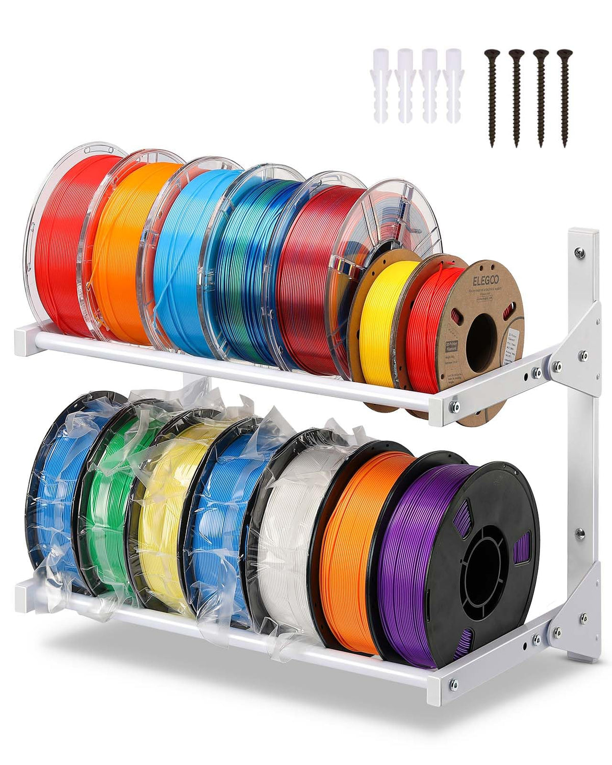 AHOWPD Wall Mount Filament Storage Rack- Wall Mount 3D - Image 1