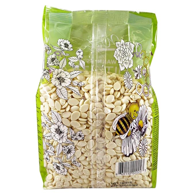 Waxness Film Hard Wax Beads White Tea Cream 2.2 lb (1 kg) – Stripless Professional Hard Wax with White Tea Scent for Face & Body, Smooth Application – Made in Italy